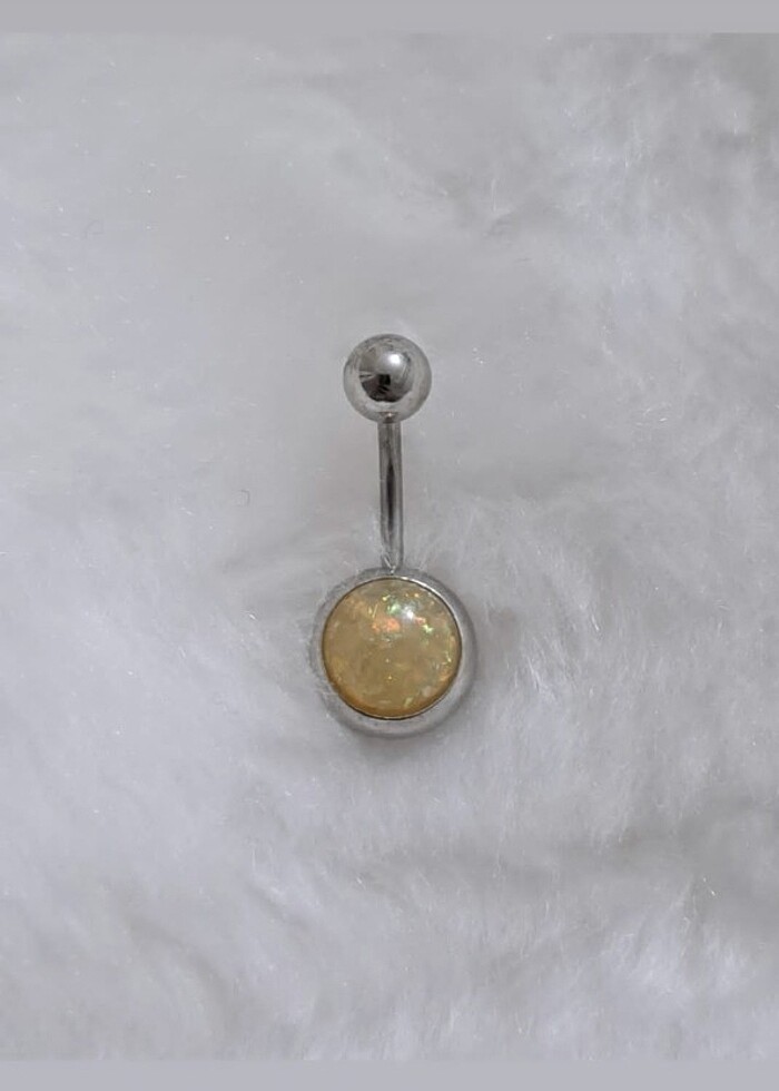 316L CERRAHİ ÇELİK GÖBEK PİERCİNG  - Görsel 2