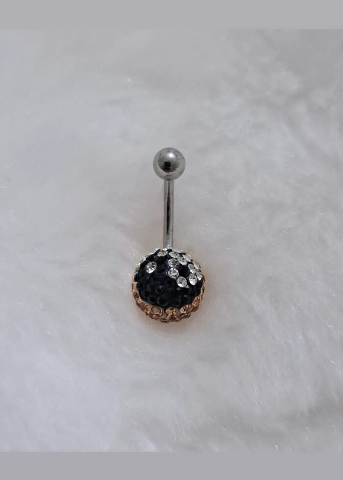 316L CERRAHİ ÇELİK GÖBEK PİERCİNG  - Görsel 2