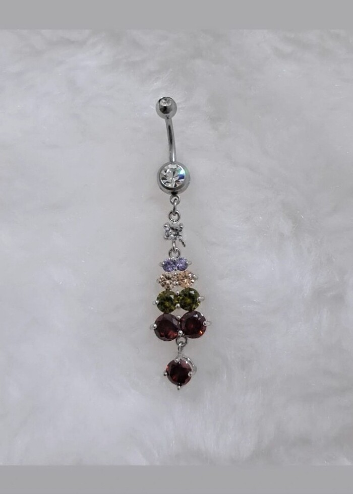 316L CERRAHİ ÇELİK GÖBEK PİERCİNG  - Görsel 2