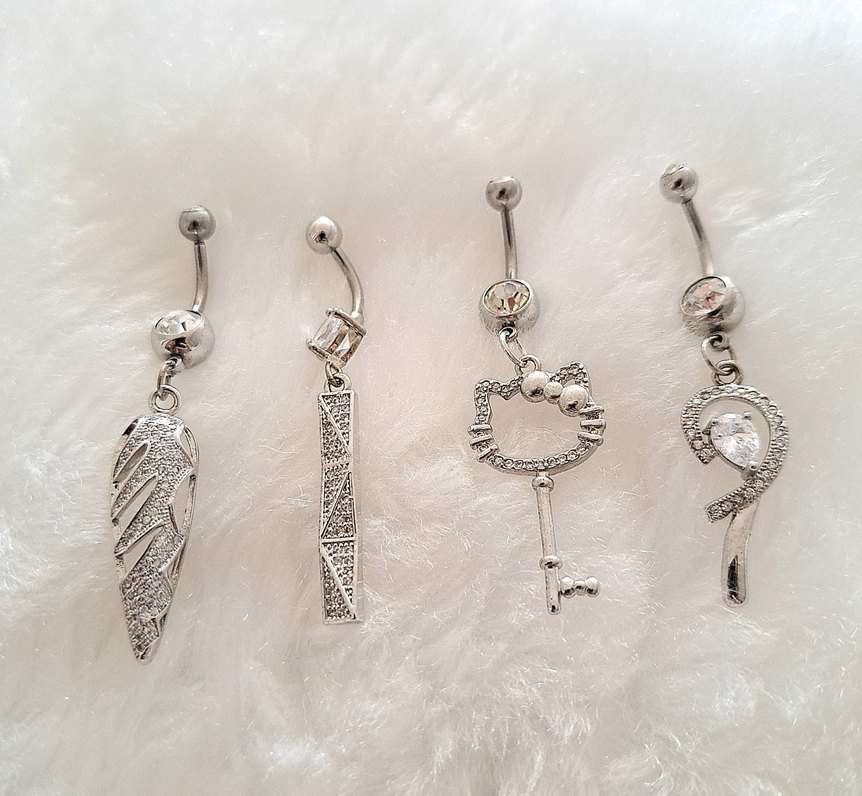 CERRAHİ ÇELİK GÖBEK PİERCİNG - Görsel 2