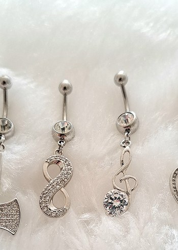 CERRAHİ ÇELİK GÖBEK PİERCİNG - Görsel 3