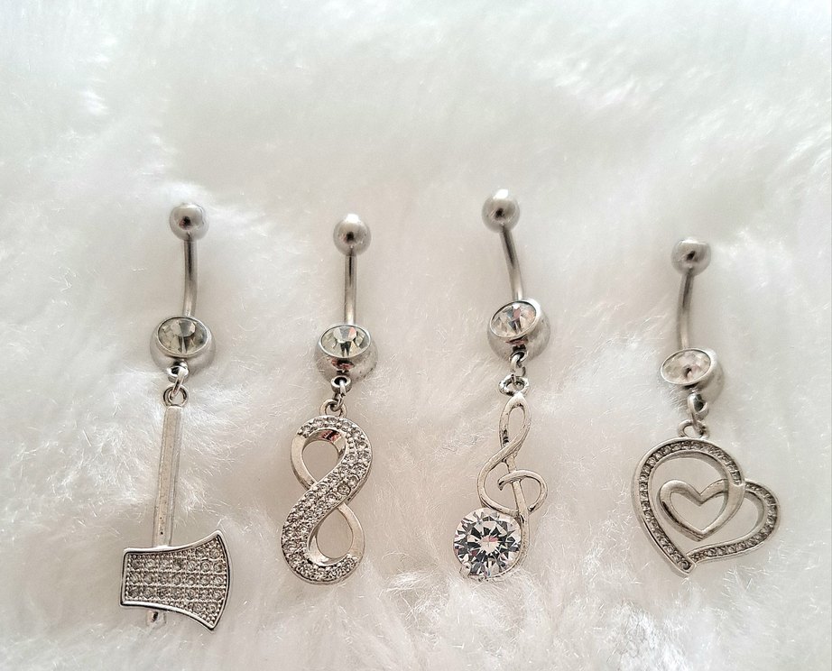 CERRAHİ ÇELİK GÖBEK PİERCİNG - Görsel 3