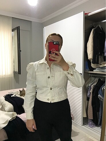 Crop kot ceket