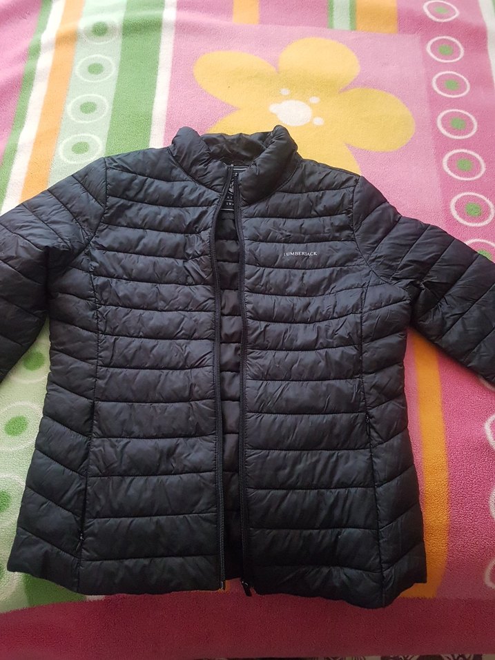 Lumberjack Siyah Kadın Kışlık Fermuarlı Mont - Görsel 3