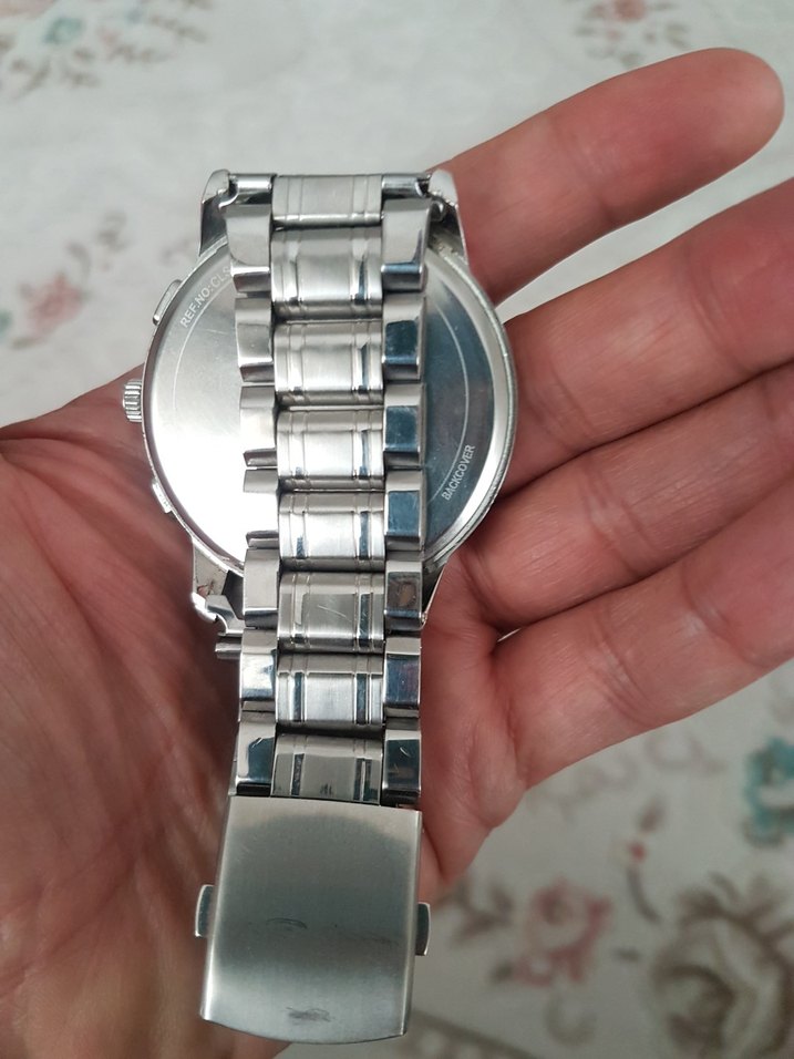 Mavi Parlak Erkek İş Saat - Görsel 3