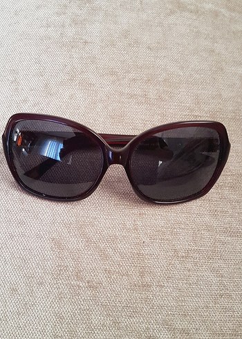 Koyu Kırmızı Tokalı Kadın Gözlüğü - Görsel 7