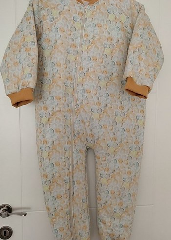 Uzun Kollu Fermuarlı unisex Çocuk Tulum Pijama