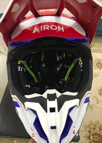 AİROH TWIST 3 RED KROSS KASKI SIFIR ETİKETLİ L BEDEN - Görsel 13