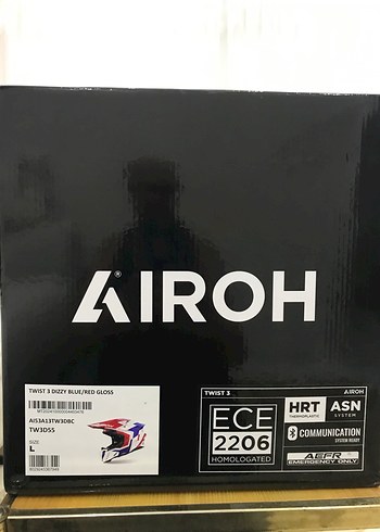 AİROH TWIST 3 RED KROSS KASKI SIFIR ETİKETLİ L BEDEN - Görsel 4