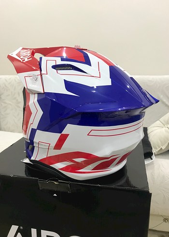 AİROH TWIST 3 RED KROSS KASKI SIFIR ETİKETLİ L BEDEN - Görsel 9