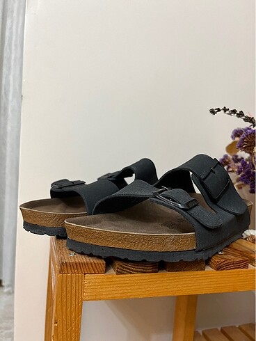 Birkenstock Siyah renk / iki tokalı / bırkenstock