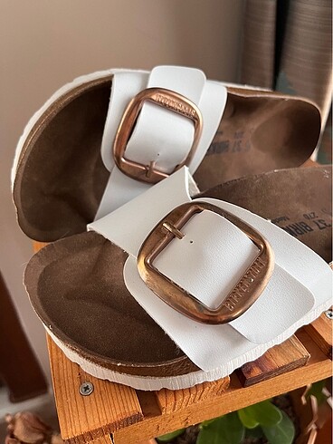 37 Beden beyaz Renk BIRKENSTOCK TERLİK