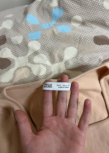 Bej Kadın Uzun Kollu kare yakaBluz - Görsel 2