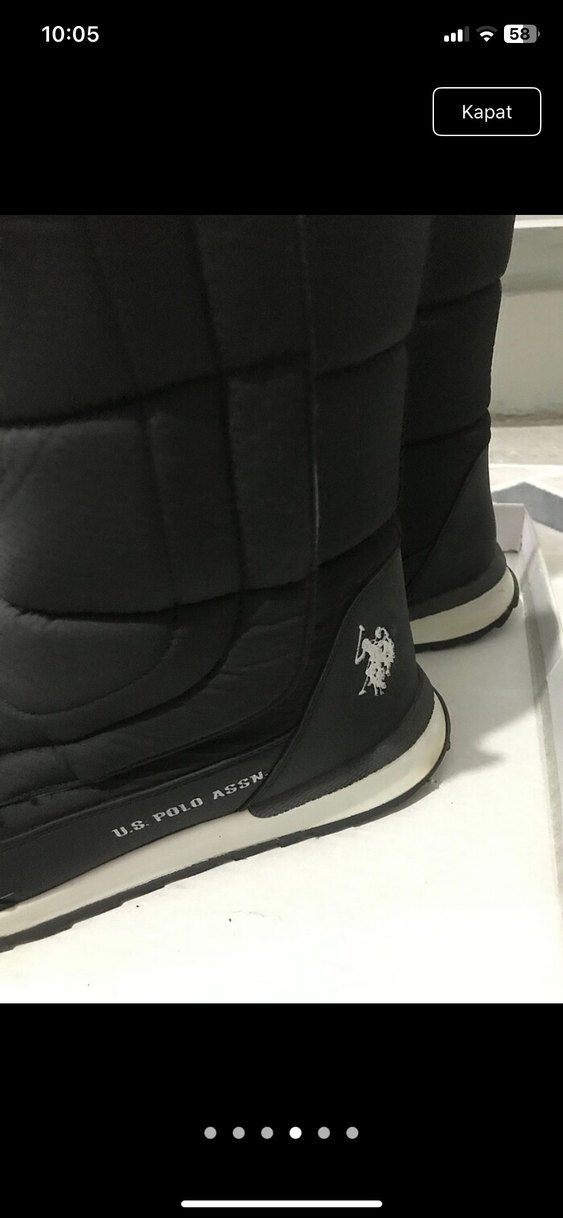 U.S. Polo Assn. Siyah Kadın Bot Velcro açıklamayı okuyunuz. - Görsel 3