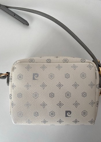 Beyaz Baskılı Deri Kadın Çanta - Görsel 2