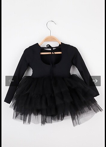 18-24 Ay Beden siyah Renk Kız bebek elbise