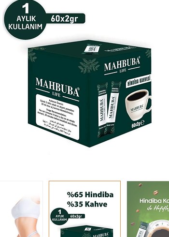 Mahbuba Life Hindiba Kahvesi 60x2g - Görsel 3