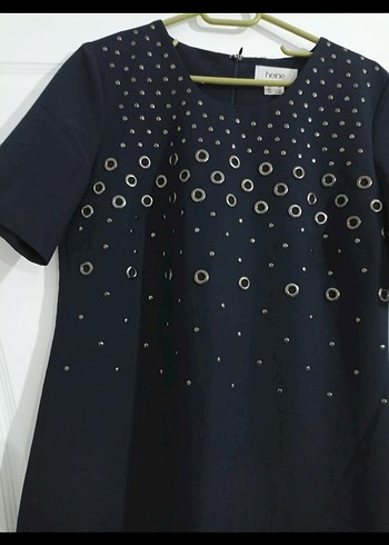 Metal aksesuarlı kalem elbise - Görsel 7