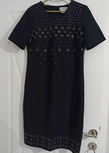 Metal aksesuarlı kalem elbise - Görsel 10