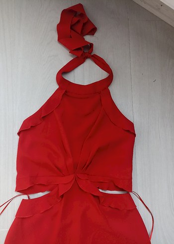 Kırmızı Abiye elbise - Görsel 7