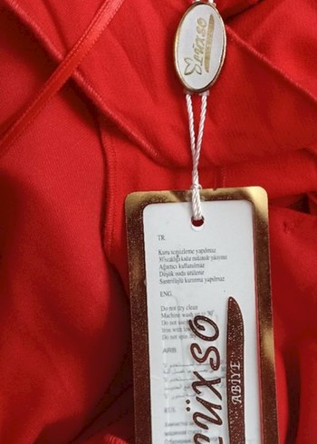 Kırmızı Abiye elbise - Görsel 20