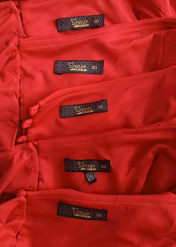 Kırmızı Abiye elbise - Görsel 19