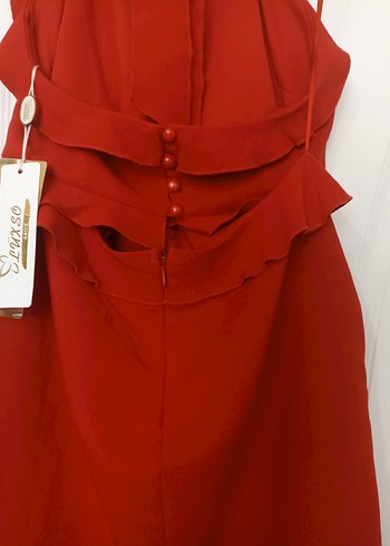 Kırmızı Abiye elbise - Görsel 6