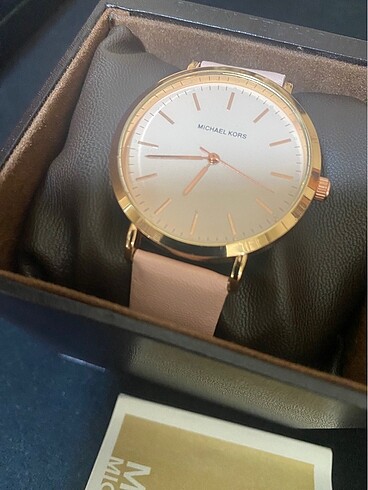  Beden pembe Renk MICHAEL KORS ( Orjinal ) Saat ve Kutusu