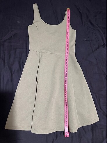 xs Beden yeşil Renk H&M Mini Elbise