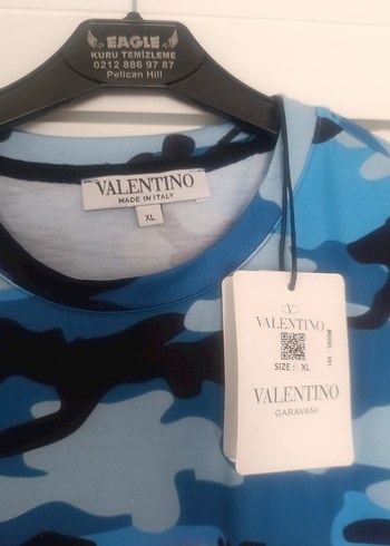 Valentino Valentino Renkli Kamuflaj Erkek Tişört