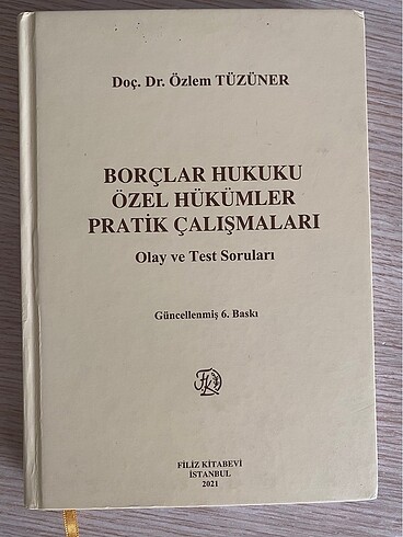 Borçlar hukuku özel hükümler pratik kitabı