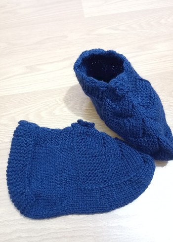 Lacivert Örgü Bayan Patik - Görsel 3