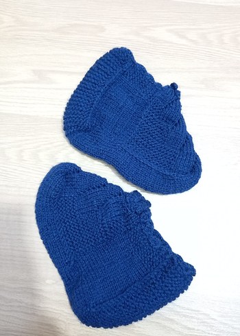 Lacivert Örgü Bayan Patik - Görsel 2