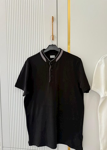 Erkek Siyah Kısa Kollu Polo Tişört