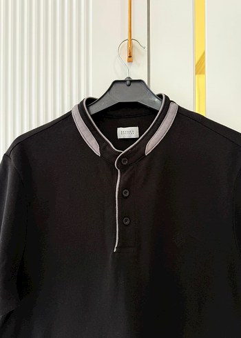 l Beden Erkek Siyah Kısa Kollu Polo Tişört
