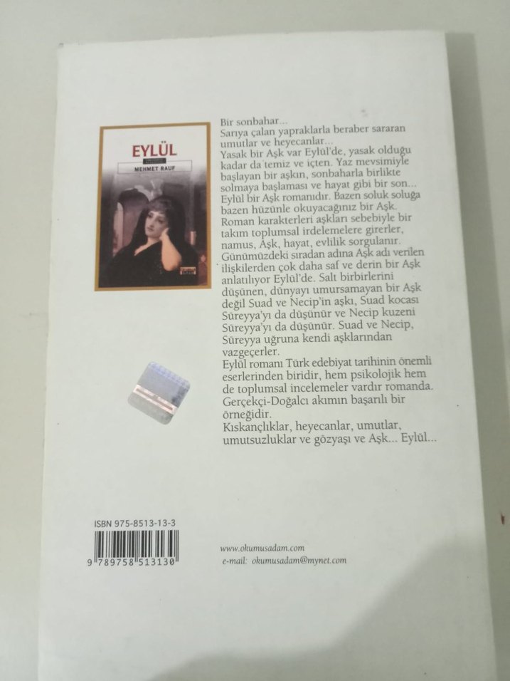 Eylül - Mehmet Rauf Roman - Görsel 2