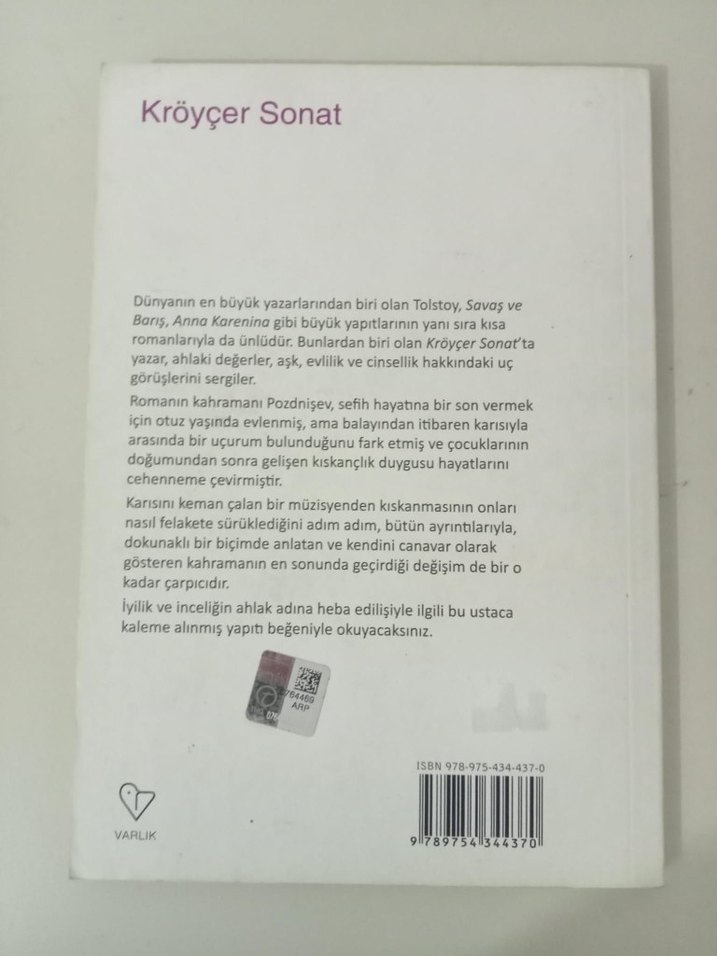 Lev Tolstoy - Kröyçer Sonat Romanı - Görsel 2