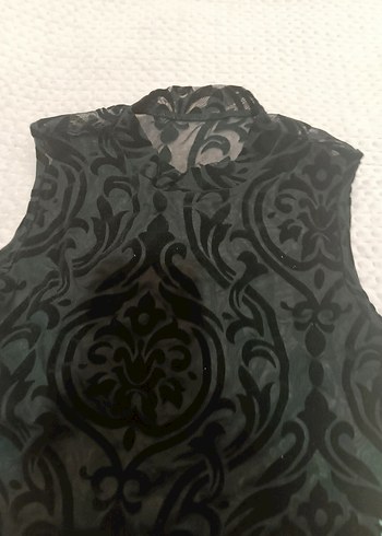 Dantelli Siyah Gotik transparan - Görsel 4