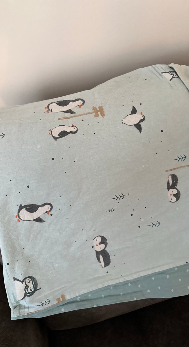 Baskılı Gri Çocuk nevresim seti - Görsel 3