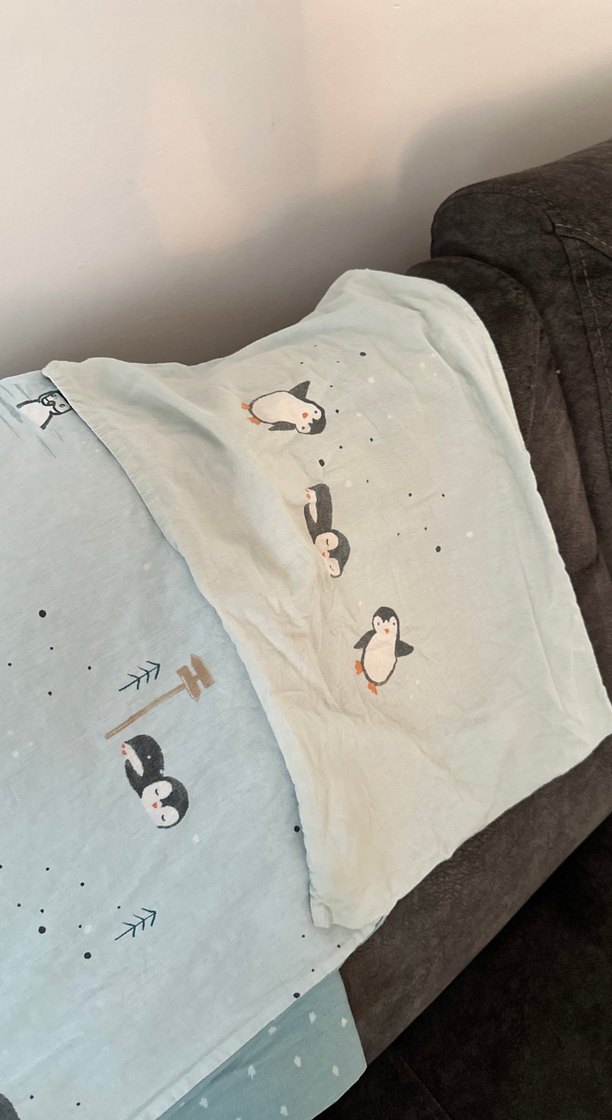 Baskılı Gri Çocuk nevresim seti - Görsel 2