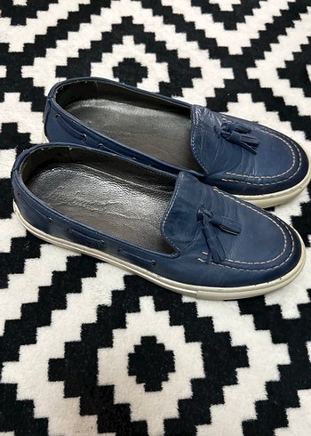 Lacivert  Püsküllü Loafer - Görsel 2