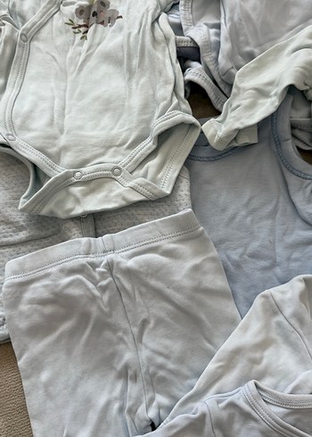 Bebek Erkek Hastane Kıyafeti Uzun Kollu Beyaz - Görsel 3