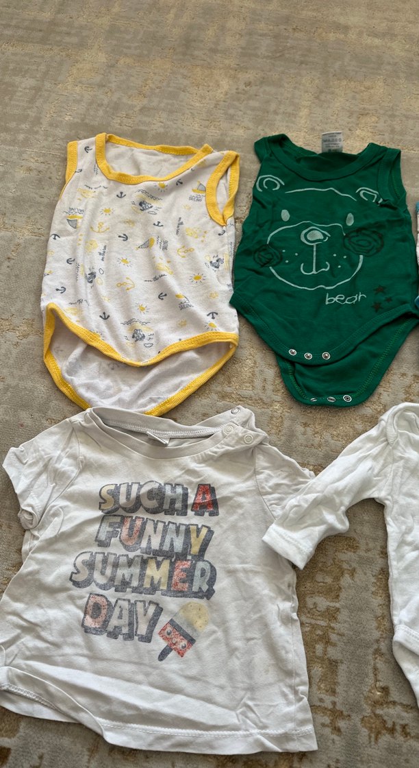 Erkek Bebek Kısa Kollu Pamuklu Body Seti - Görsel 2