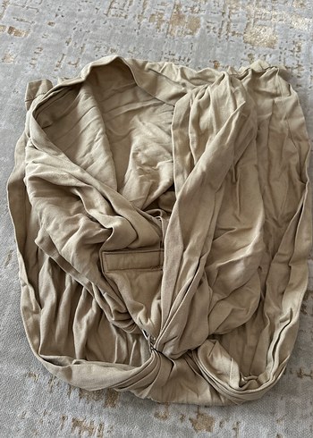 Bej Bebek Taşıma Slingi - Görsel 4