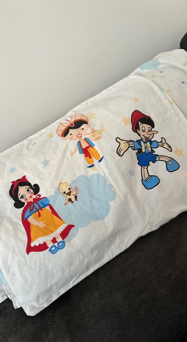 Pamuklu Mavi Bulut ve Yıldız Desenli Çocuk Yastık Kılıfı - Görsel 2