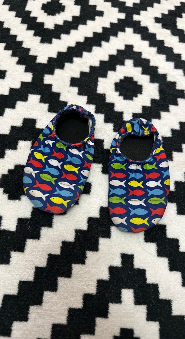 Renkli Balık Desenli Erkek Bebek Ayakkabısı - Görsel 2