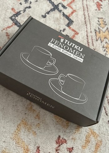 Beyaz Kulplu yeşil Tabaklı Fincan Seti - Görsel 4