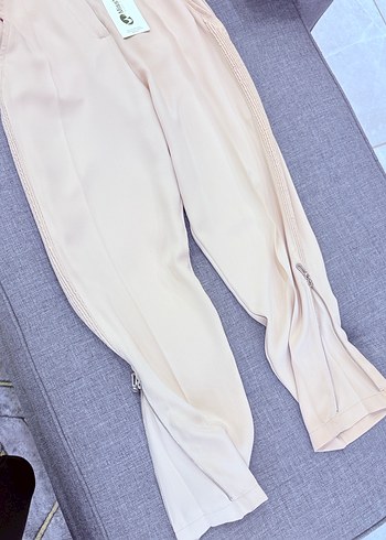 Kadın Mavi Pilili Kumaş Pantolon - Görsel 10