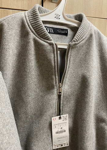 Gri Fermuarlı Kadın Ceket - Görsel 2