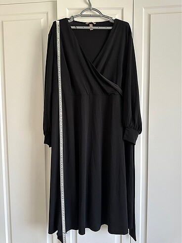 diğer Beden siyah Renk H&M Belden Kuşaklı Penye Elbise